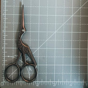 Large Stork Embroidery Scissors with Cover