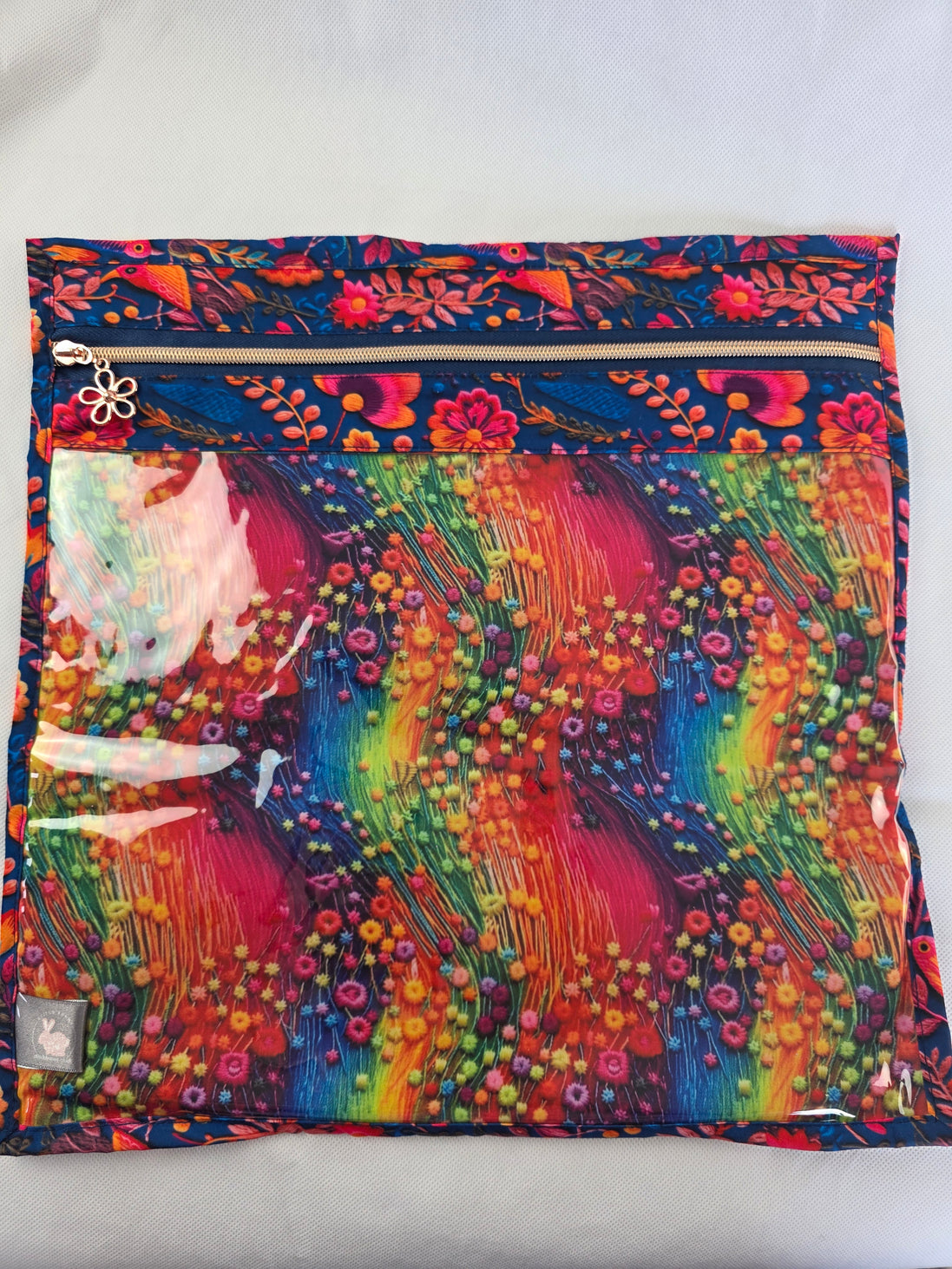 WIP Project Bag - Rainbow Bird