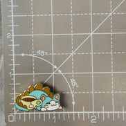 Needle Minder - Tea Cup Dino Cat.