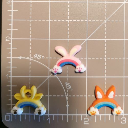 Needle Minder - Mini Rainbow Ears.  Bunny Rabbit, Giraffe, Fox.