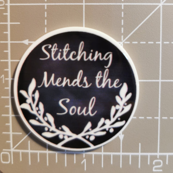 Needle Minder -  Quotes. Stitching Mends the Soul.