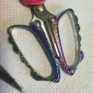 Rainbow Butterfly Embroidery Scissors with Cover