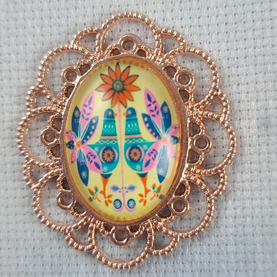 Needle Minder - Framed Folk Art