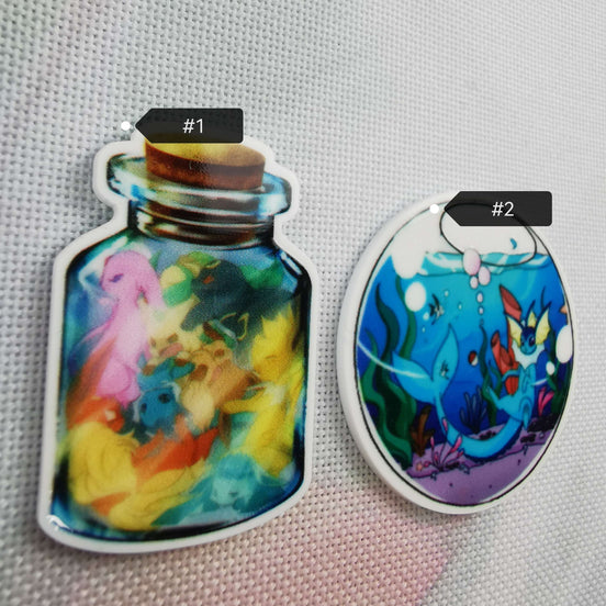 Needle Minder - Jar of EeveeLutions. Vaporeon Fishbowl