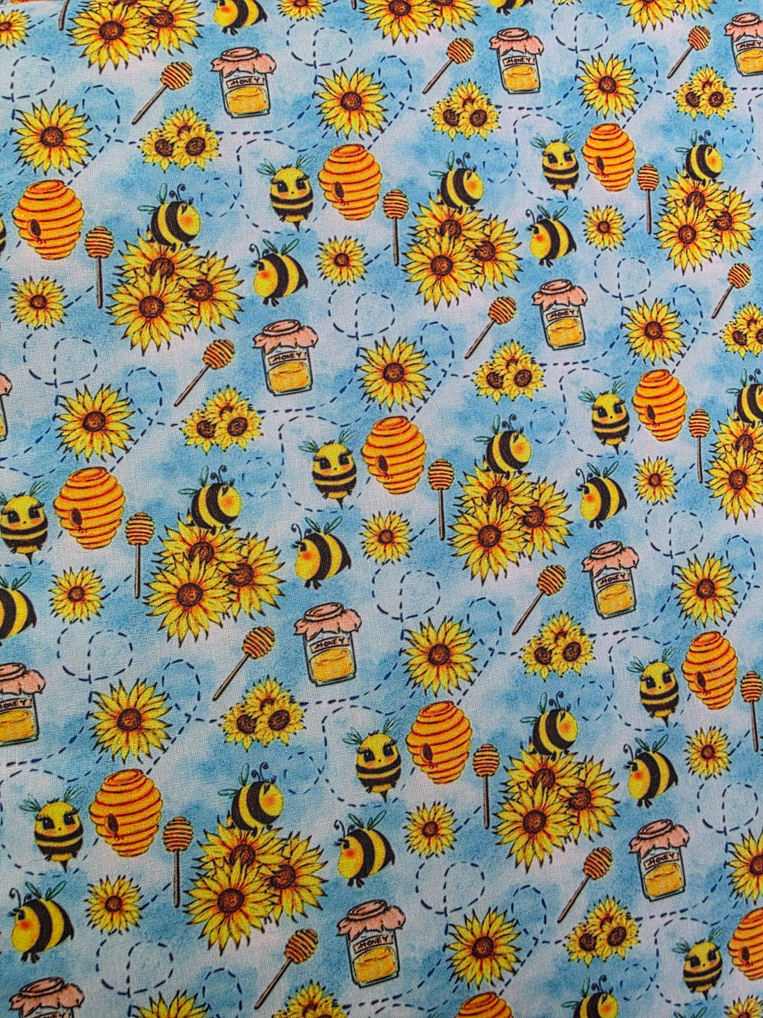 WIP Project Bag - Honey & Ladybirds