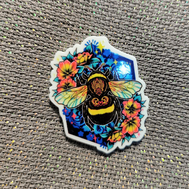 Needle Minder - Bumble Bee Floral Minder.