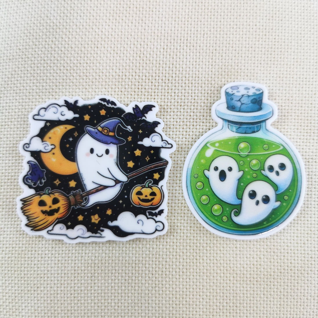 Needle Minder - Bottled Ghosts, Broom Ghost