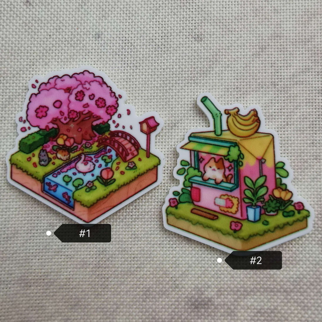 Needle Minder - Cute Sakura Garden / Kitty Fruit Shop
