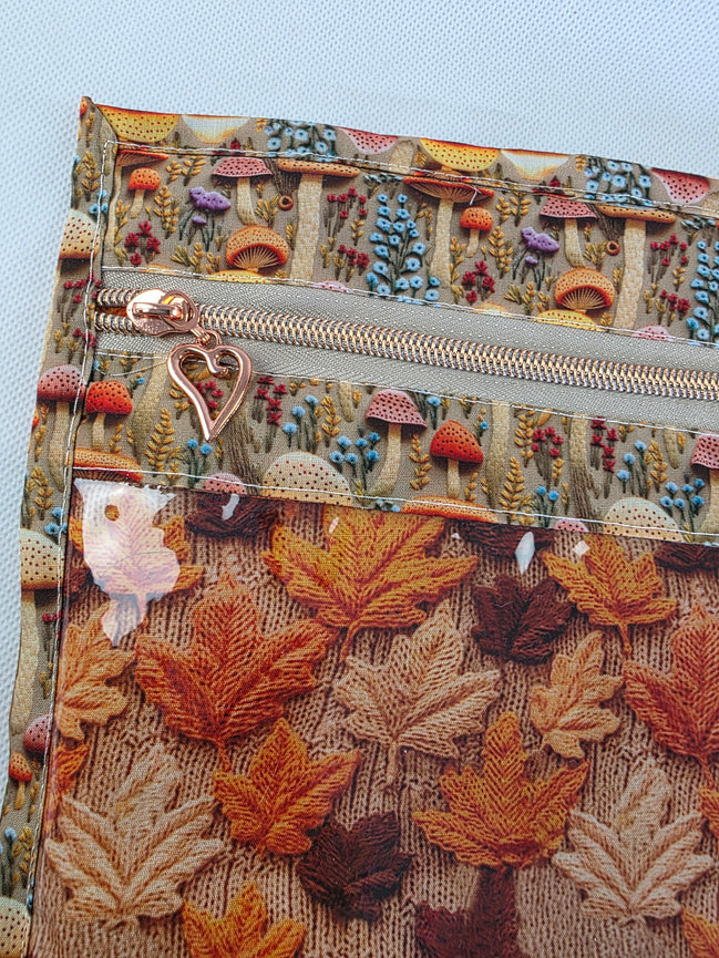 WIP Project Bag - Autumn Toadstools