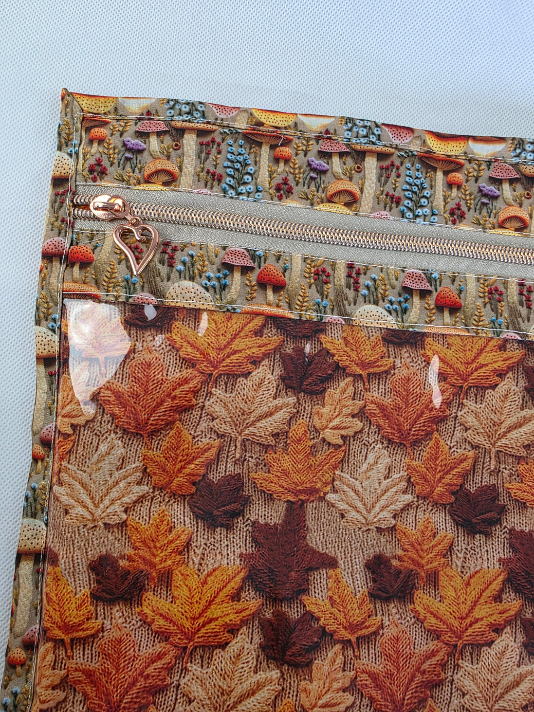 WIP Project Bag - Autumn Toadstools