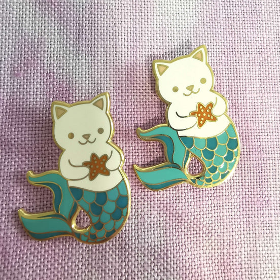 Needle Minder - Mermaid Kitten with Starfish