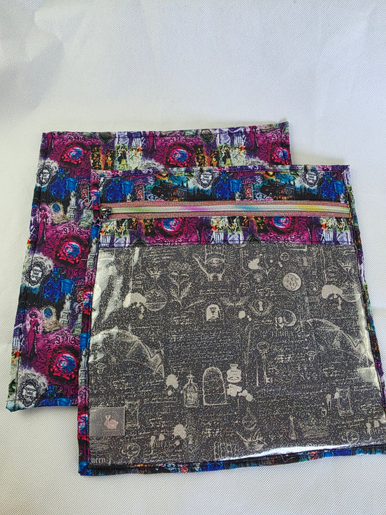 WIP Project Bag - Haunted Mansion GLITTER front
