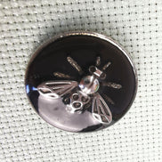 Needle Minder - Black & Silver Bees