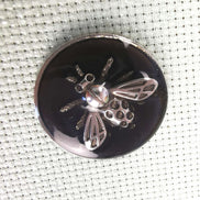 Needle Minder - Black & Silver Bees