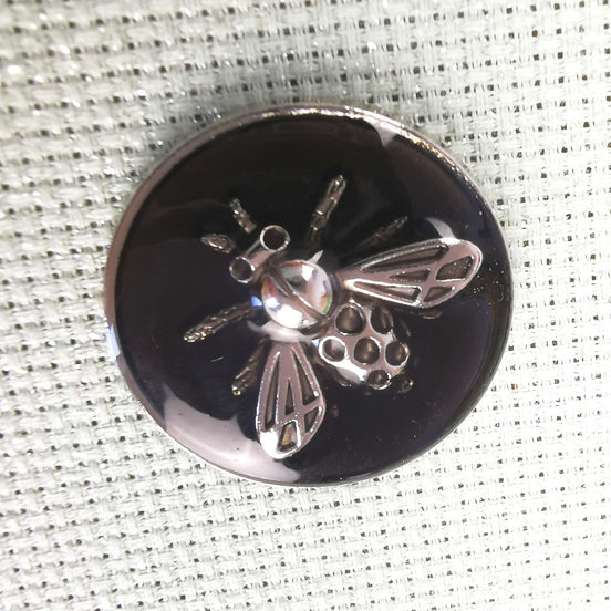 Needle Minder - Black & Silver Bees