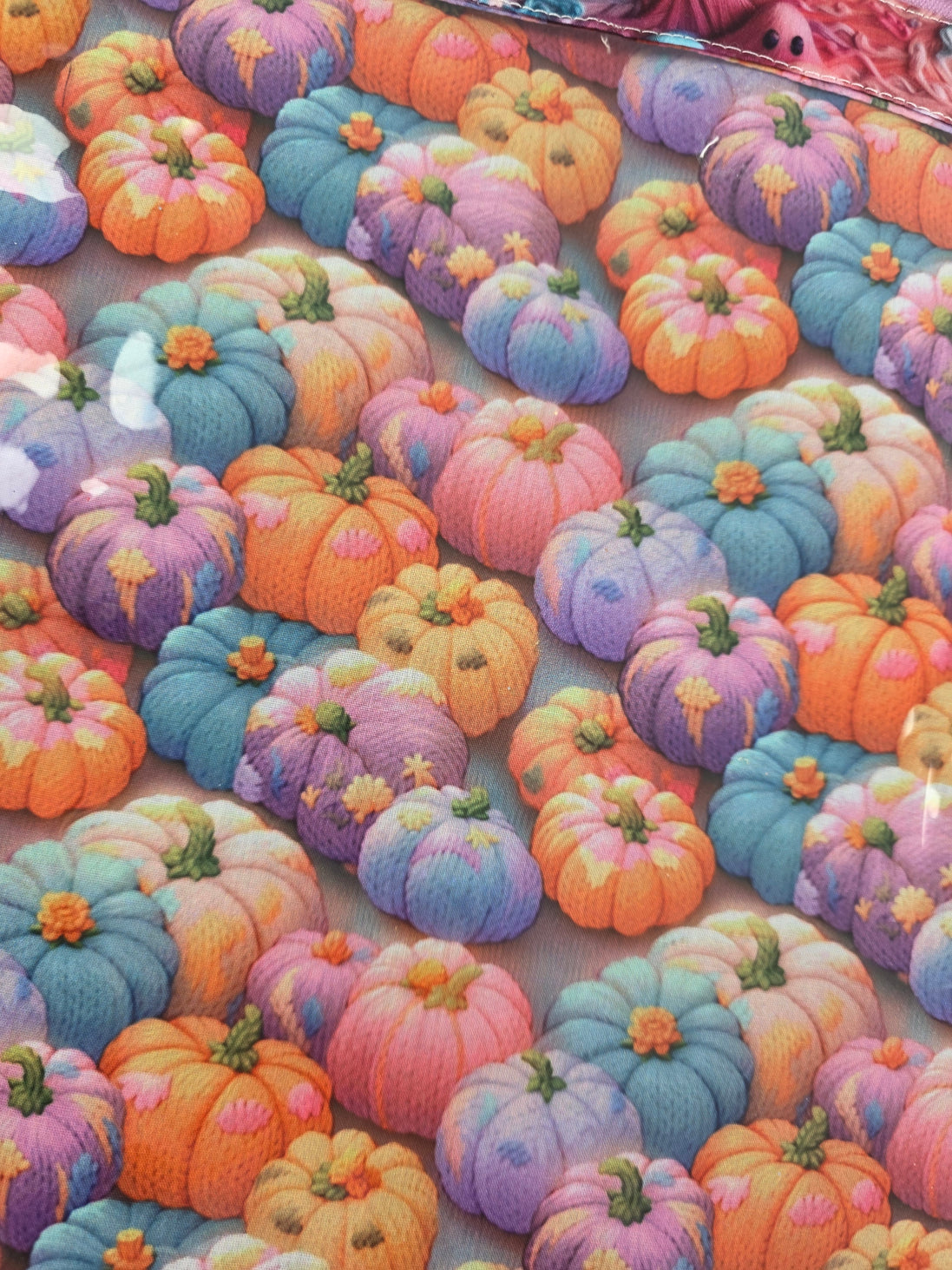 WIP Project Bag - Ghostly Pumpkins