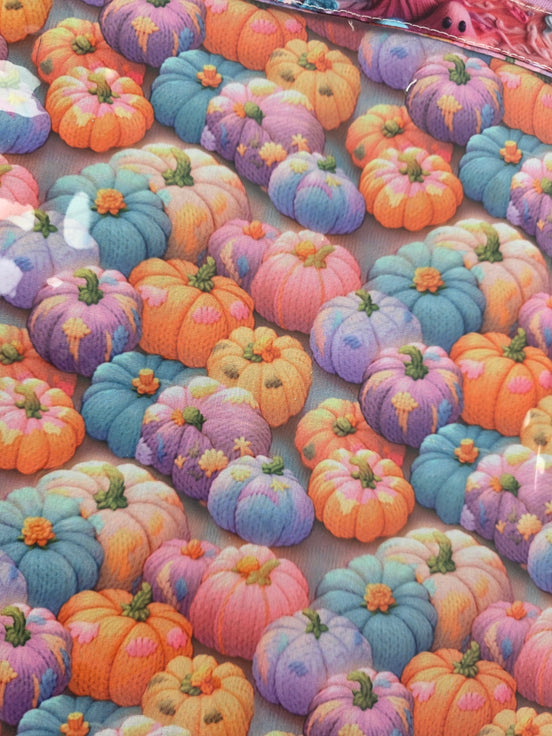 WIP Project Bag - Ghostly Pumpkins