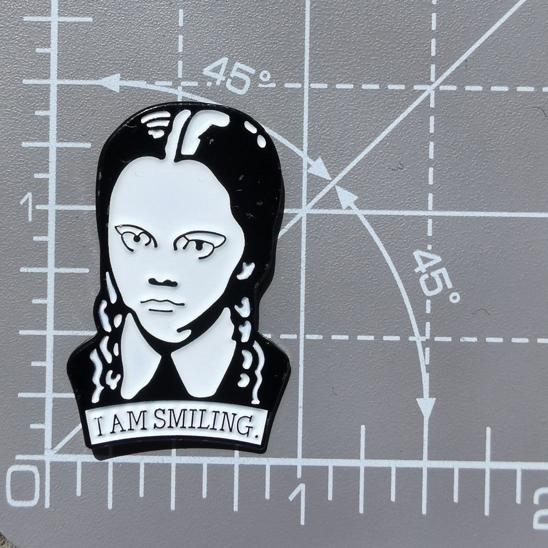 Needle Minder - The Adams Family. Wednesday "I am Smiling"