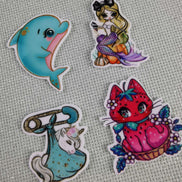 Needle Minder - Dolphin, Baby Unicorn, Mermaid, Strawberry Cat.
