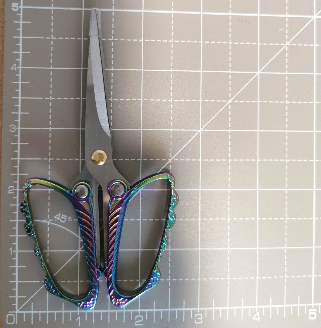 Rainbow Butterfly Embroidery Scissors with Cover