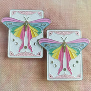 Needle Minder -  Rainbow Lunar Moth Tarot Style