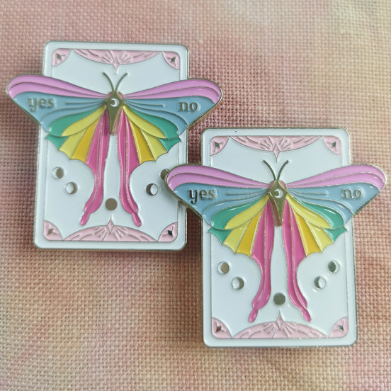 Needle Minder -  Rainbow Lunar Moth Tarot Style