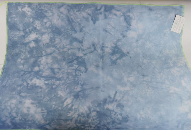 Into The Blue (pc1)  Hand Dyed. 32ct Evenweave (36x54)