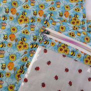 WIP Project Bag - Honey & Ladybirds