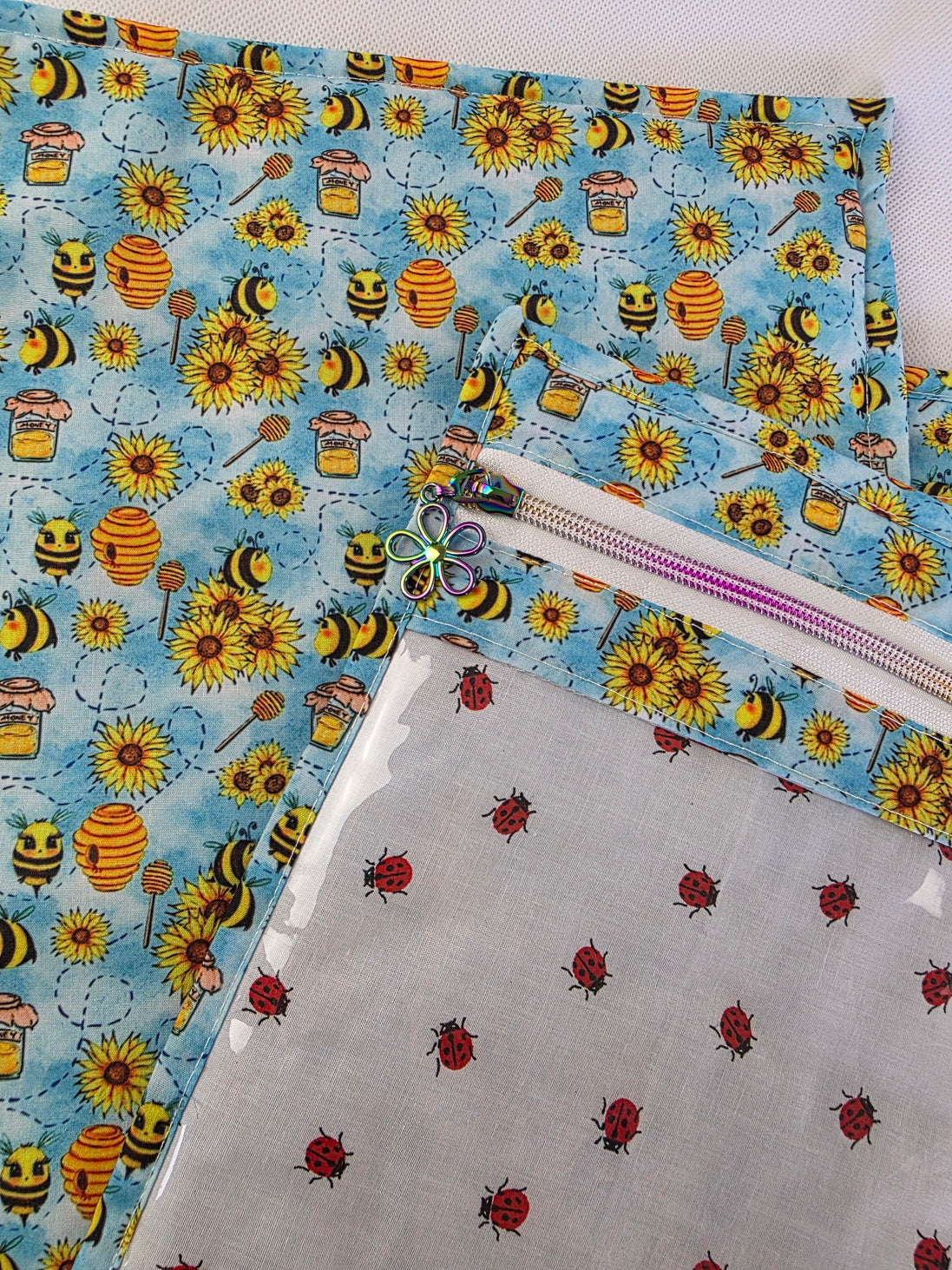 WIP Project Bag - Honey & Ladybirds