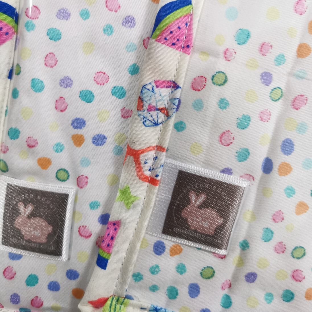 WIP Project Bag - Tropical Doodles & Dots