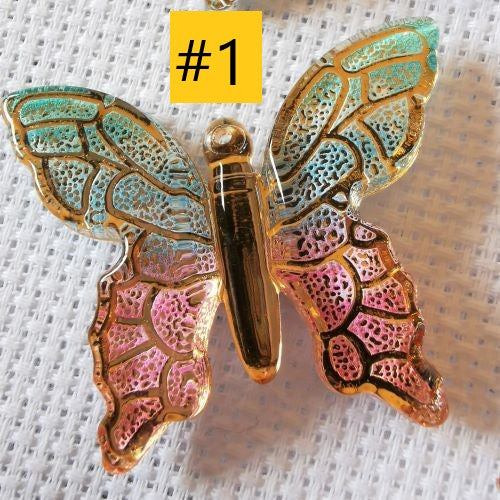 Needle Minder - Gold Foiled Pastel Rainbow Butterfly