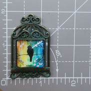 Needle Minder - Bird Cage. Rainbow Silhouette