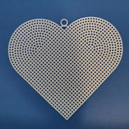 Mesh Hanging Love Heart Decoration Cross Stitch Blank
