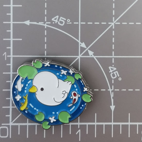 Needle Minder - Cute Duckling on Koi Pond.