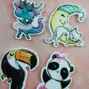 Needle Minder - TuTu Dragon / Panda, Toucan, Sleepy Kitty