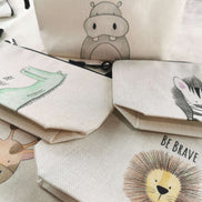 Notions Pouch / Small Travel WIP Project Bag - Safari Series