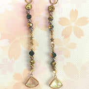 Beaded Scissor Keep. Opal Amulet
