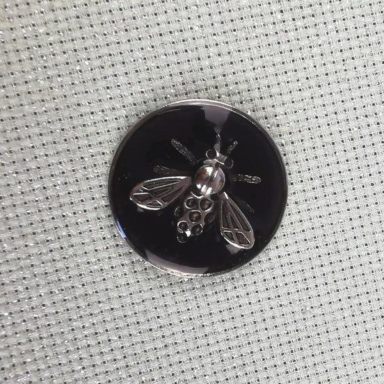 Needle Minder - Black & Silver Bees