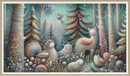 Fanciful Forest PDF Cross Stitch Pattern Chart