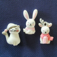 Needle Minder - Winter Cosy Cat, Reindeer, Bunny Rabbit