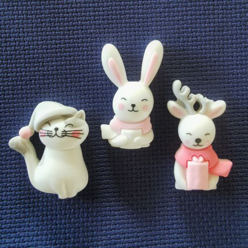 Needle Minder - Winter Cosy Cat, Reindeer, Bunny Rabbit