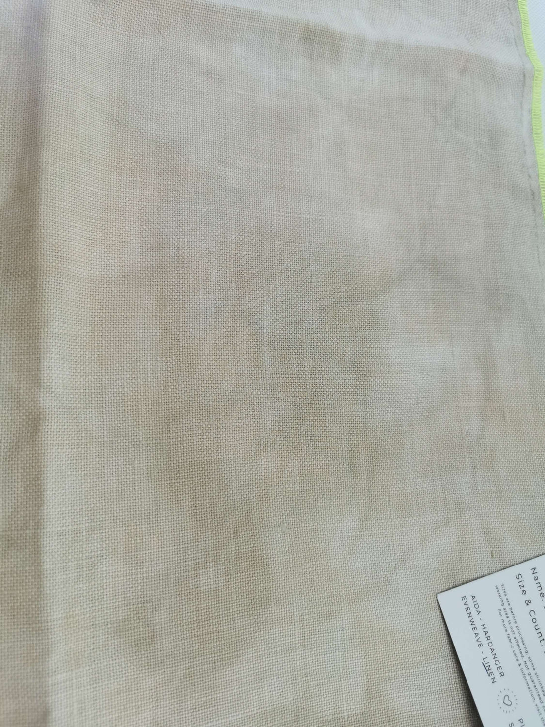 A18 Hand Dyed. 28ct Linen  (18x28")