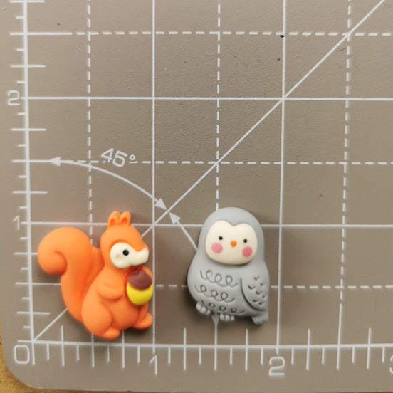 Needle Minder - Cute Squirrel, Little Owl