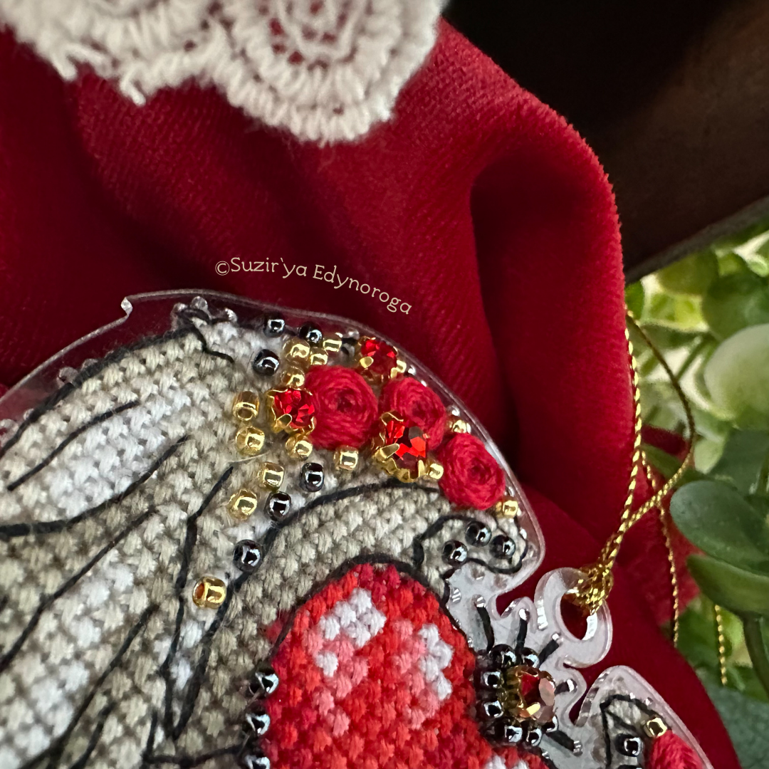 Wings of love. Cross Stitch Ornament Kit.