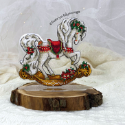 Christmas Horse. Cross Stitch Ornament Kit.