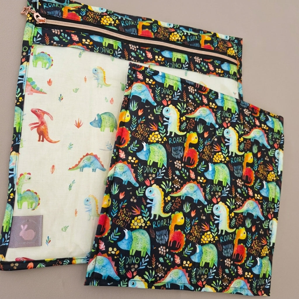 WIP Project Bag - Little Dinosaurs