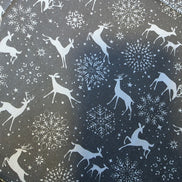 WIP Project Bag - Festive Deer & Doodles