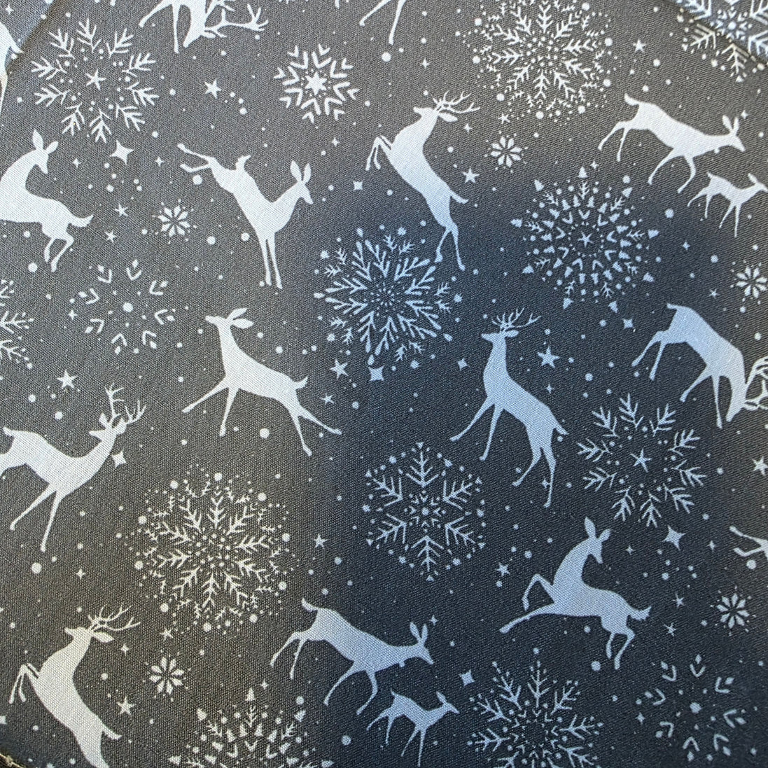 WIP Project Bag - Festive Deer & Doodles