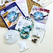 Shell with a pearl. Cross Stitch Ornament Kit.