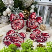 Spark of love Cross Stitch Ornament Kit.